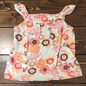 Hanna Andersson Floral Tank Top | 110 (US 4/6)